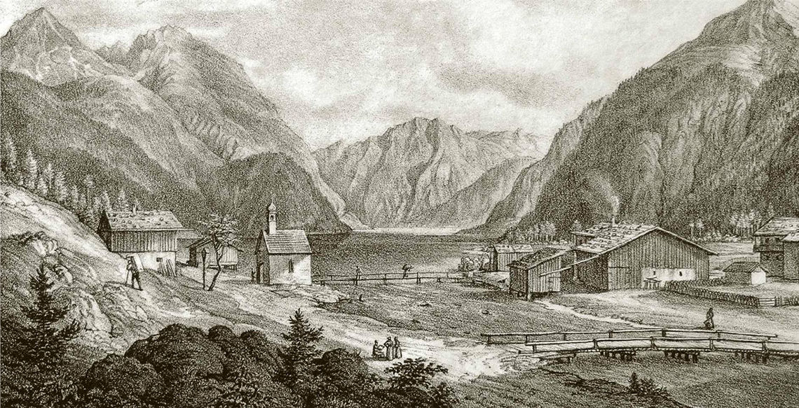 Achenkirch um 1840