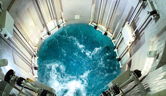 Blick in den Sammelschacht der Reisacher Grundwasserfassung